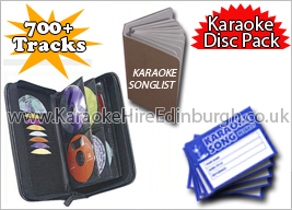 Karaoke Hire Edinburgh Discs Pack