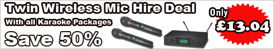 Karaoke hire edinburgh Wireless Microphone deal